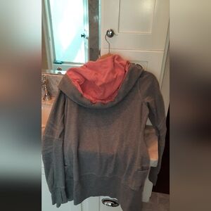 Lululemon Live Simply Jacket Heathered Grey Hooded Full Zip Thumbholes 6